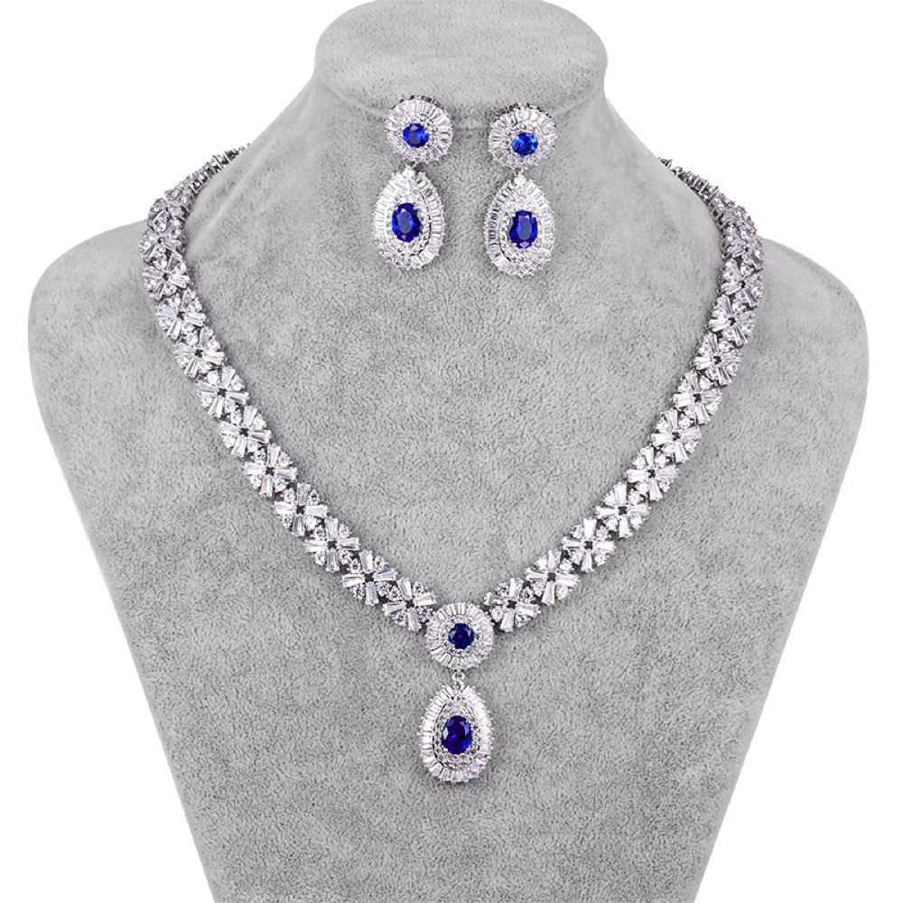 Blue Gem Prom Set