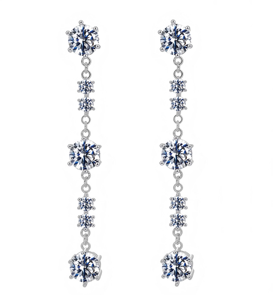 Bridesmaid Crystal Huggie Earrings