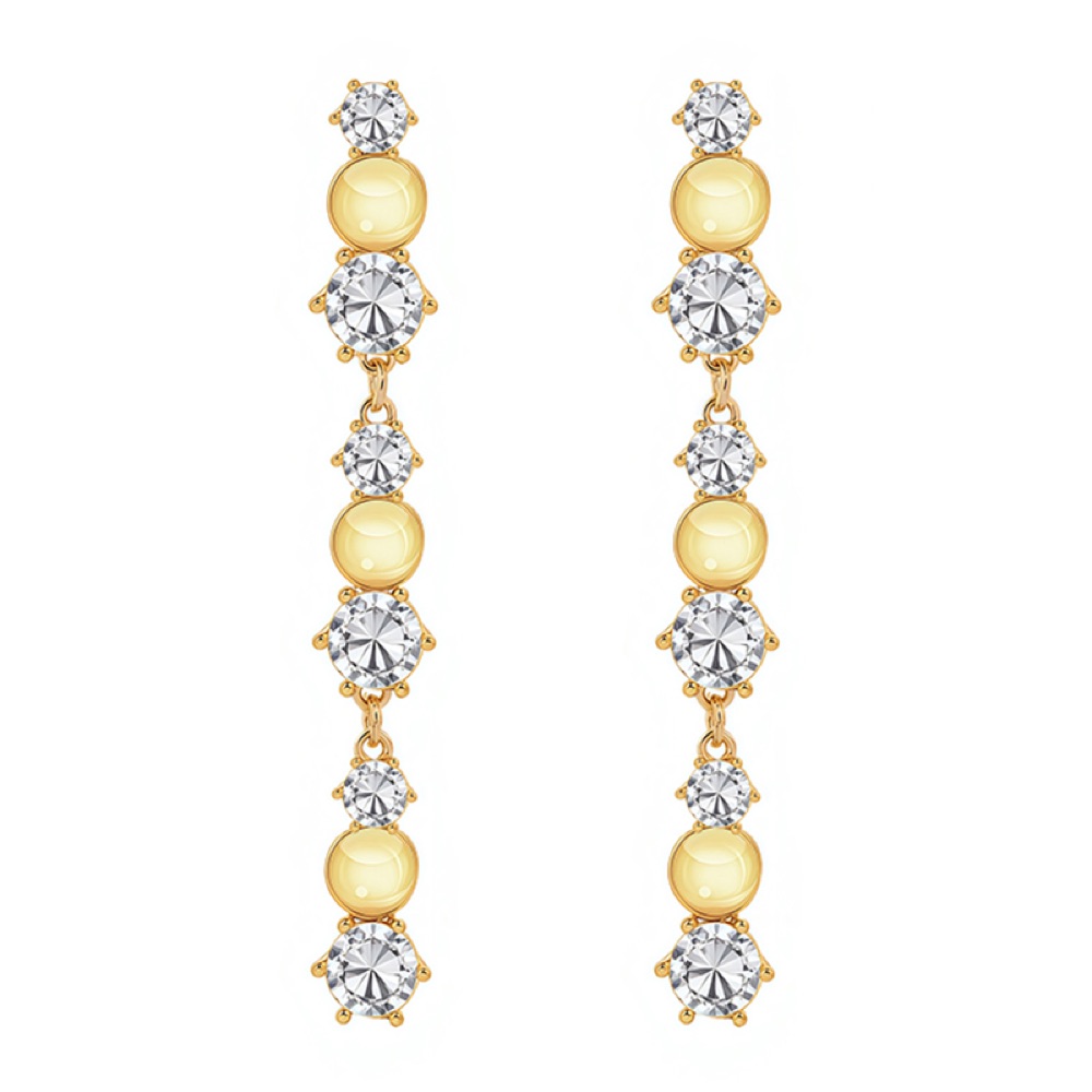Bridesmaid Crystal Statement Earrings Style 01