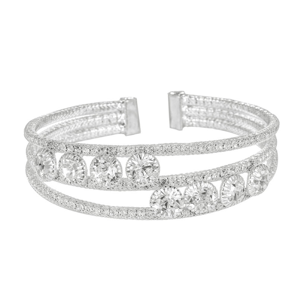 Double Line Crystal Bracelet