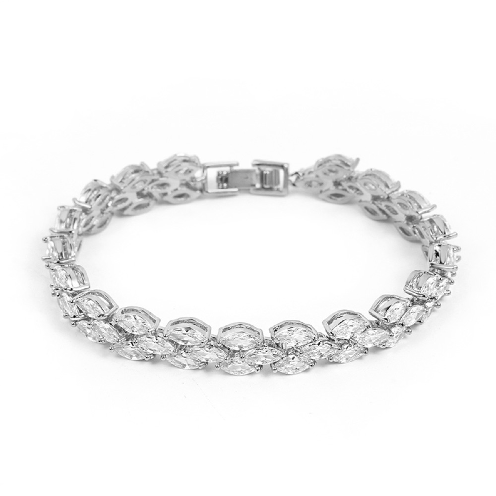 Marquise Crystal Tennis Bracelet