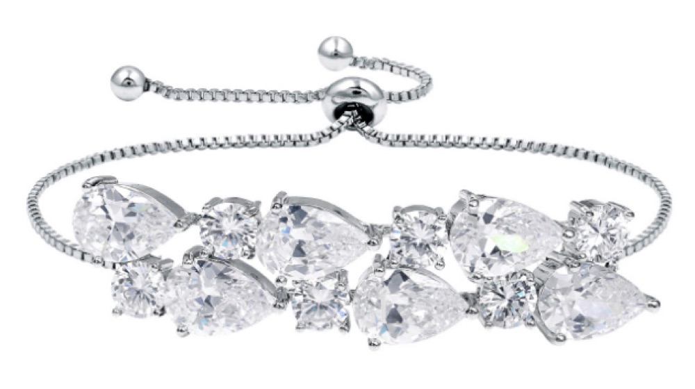 Statement Pear Crystal Bracelet