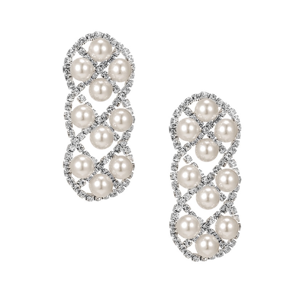 Wedding Guest Crystal Statement Earrings Style 05